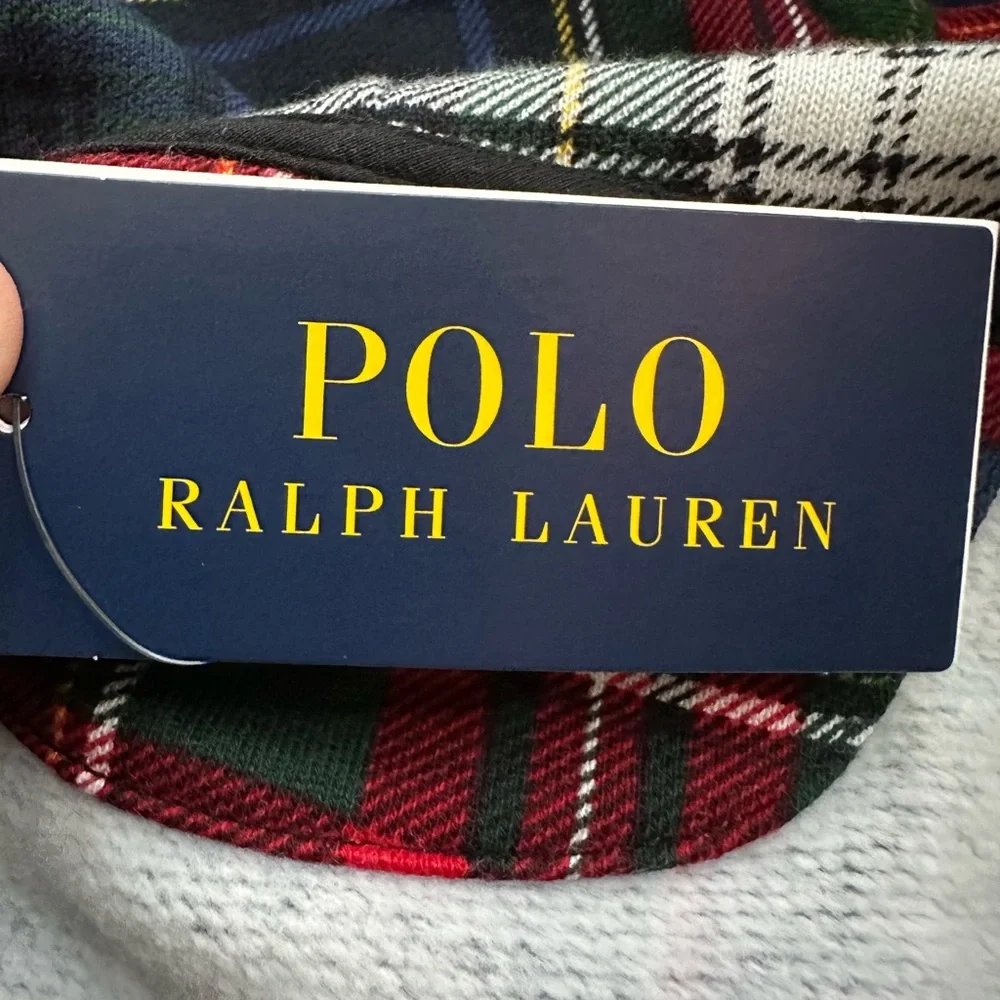 Polo Ralph Lauren Patchwork Plaid Fleece Hoodie Polo Country Men’s Size Medium
